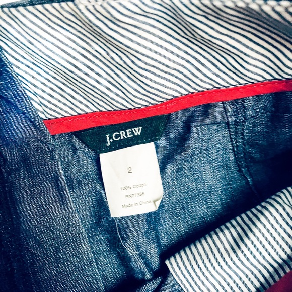 J.Crew Retro Chambray Wendy Skirt Sz 2 - Picture 4 of 4